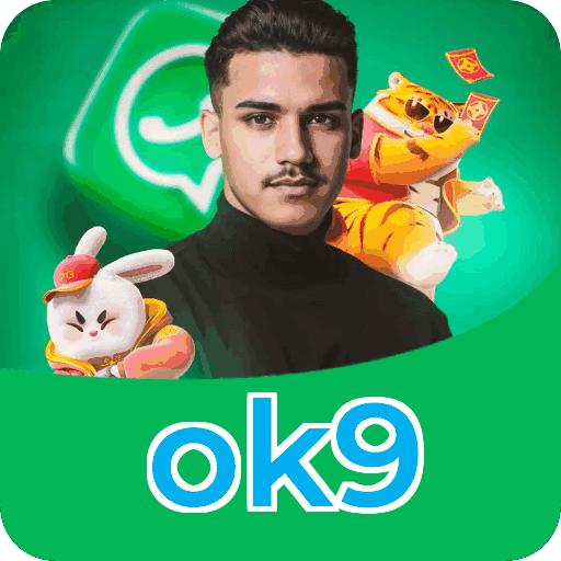 Números do app ok9 em material de marketing — ilustração, não auditoria